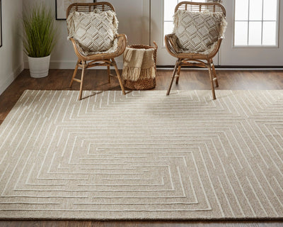 product image for fenner hand tufted beige ivory rug by thom filicia x feizy t10t8003bgeivyj00 8 89
