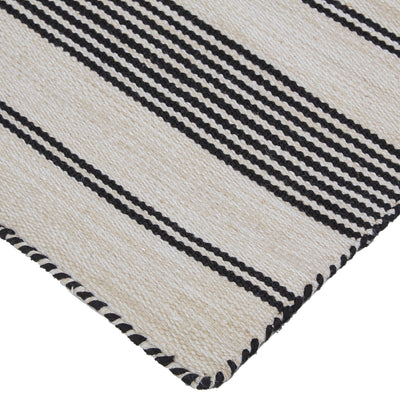 product image for granberg hand woven black and white rug by bd fine 722r0560blk000p00 8 57