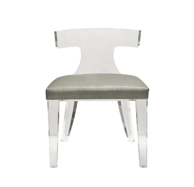 product image for acrylic klismos chair in various colors 3 37