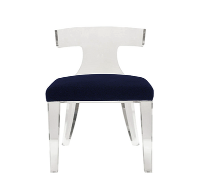 product image for acrylic klismos chair in various colors 4 92