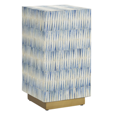 product image for Nadene Blue White Accent Table By Currey Company Cc 3000 0253 1 33