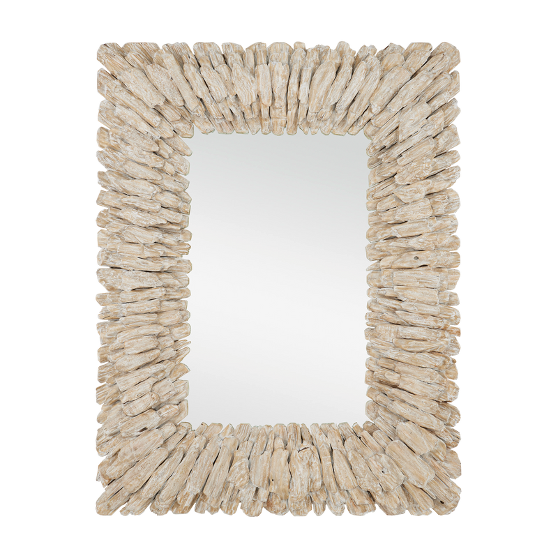 media image for Beachhead Whitewash Rectangular Mirror By Currey Company Cc 1000 0150 1 275