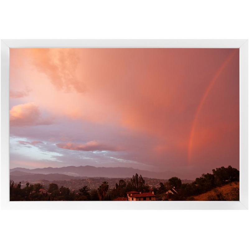 media image for Pink Rainbow Framed Print 252