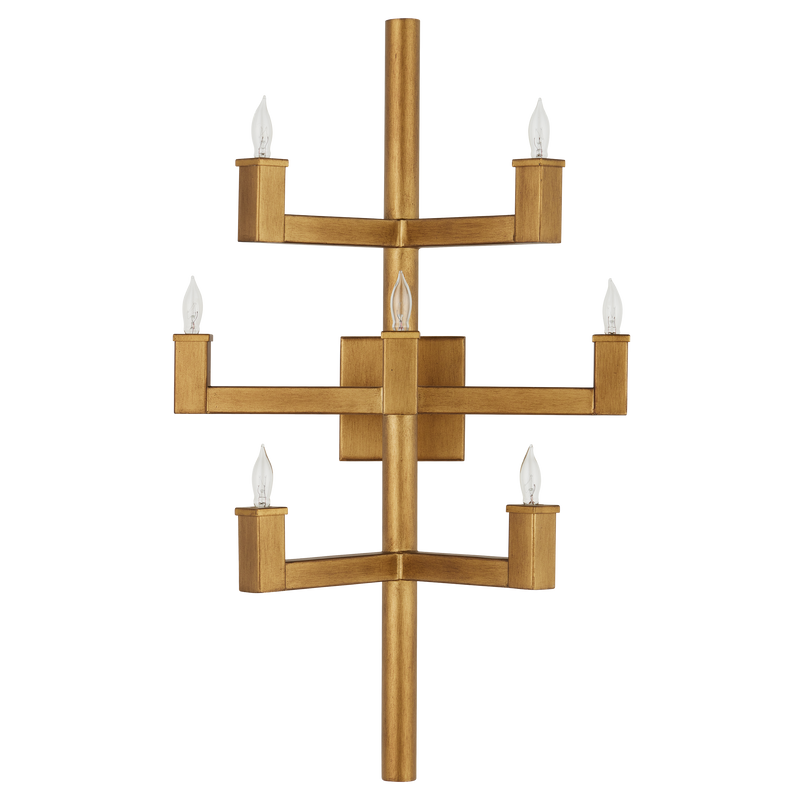 media image for Andre Brass Wall Sconce By Currey Company Cc 5000 0252 3 226