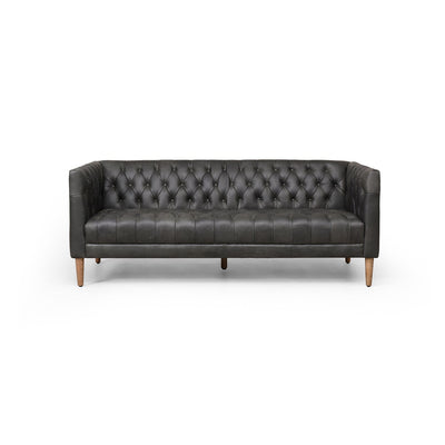 product image of Williams Leather Sofa in Natural Washed Ebony - Open Box 1 536