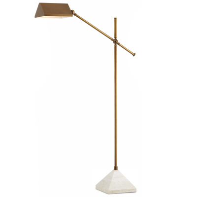 product image for Repertoire Brass Floor Lamp By Currey Company Cc 8000 0134 1 45