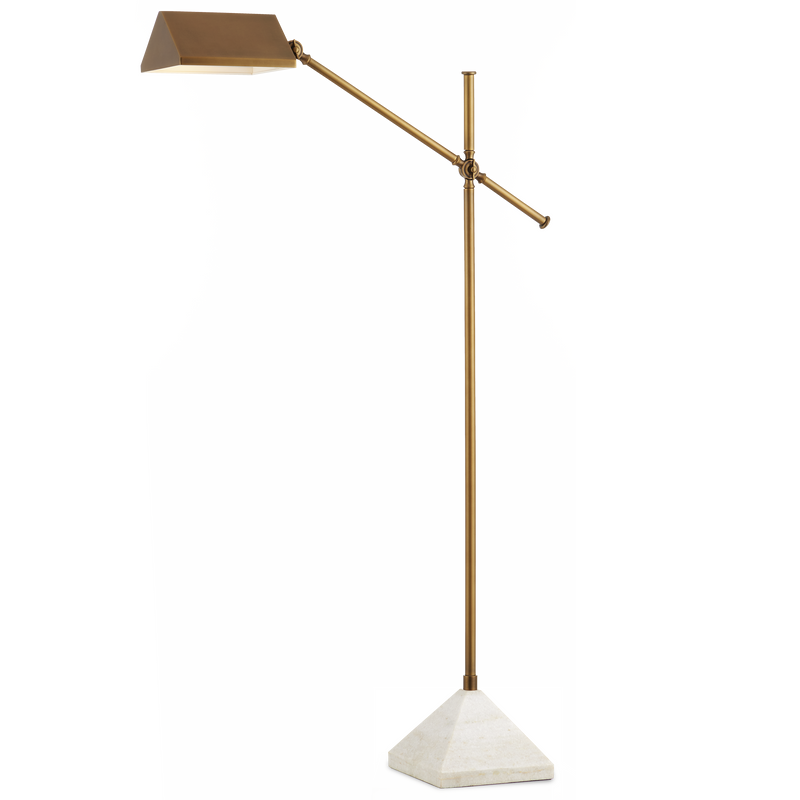 media image for Repertoire Brass Floor Lamp By Currey Company Cc 8000 0134 1 259