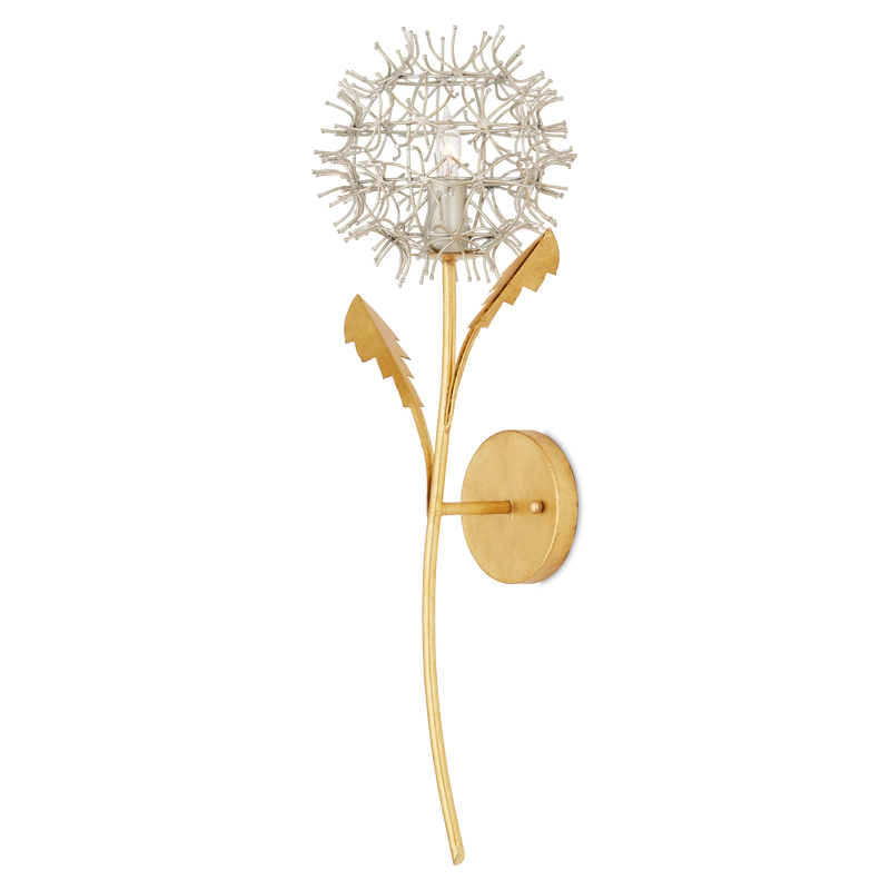 media image for Dandelion Silver Gold Wall Sconce By Currey Company Cc 5000 0250 1 218