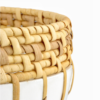 product image for Kyoto Rattan White Bowl By Currey Company Cc 1200 0729 2 58
