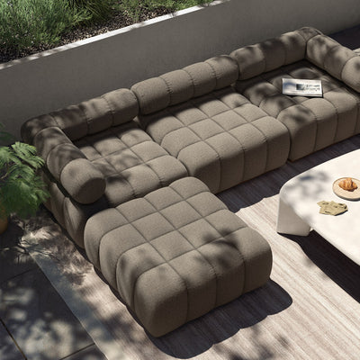 product image for Roma Outdoor 3 Piece Sectional w/ Ottoman 46