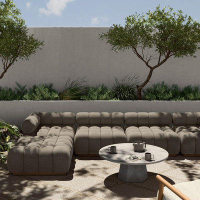product image for Roma Outdoor 4 Piece Sectional w/ Ottoman 75