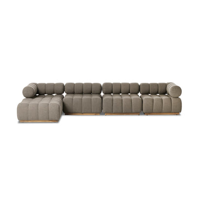 product image for Roma Outdoor 4 Piece Sectional w/ Ottoman 3