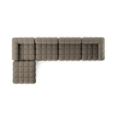 product image for Roma Outdoor 4 Piece Sectional w/ Ottoman 5