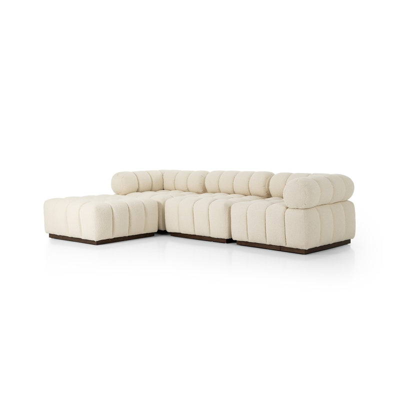 media image for Roma Outdoor 3 Piece Sectional w/ Ottoman 214