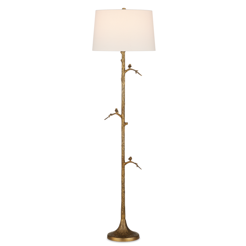 media image for Piaf Brass Floor Lamp By Currey Company Cc 8000 0150 1 238