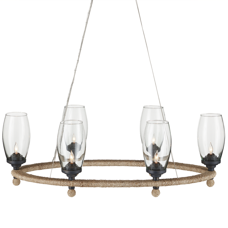 media image for Hightider Glass Oval Chandelier By Currey Company Cc 9000 1086 1 236