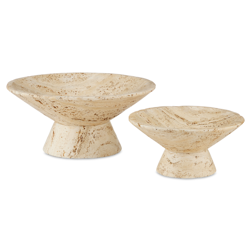 media image for Lubo Travertine Bowl By Currey Company Cc 1200 0811 9 274