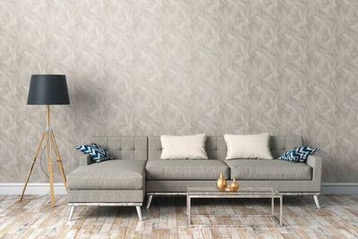 product image for Wood Modern Geo Wallpaper in Grey/Copper 3