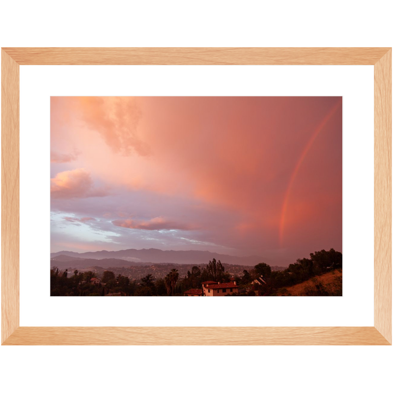 media image for Pink Rainbow Framed Print 252