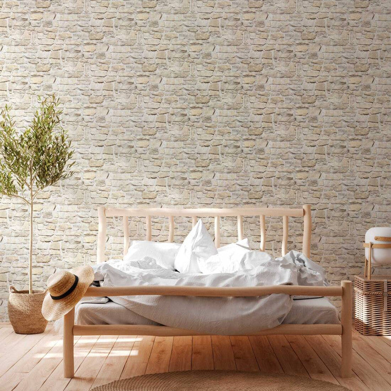 media image for Stone Deco Wallpaper in Beige/Yellow 244