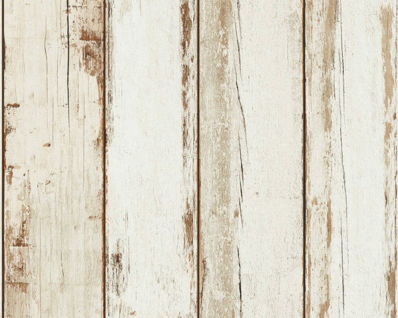 media image for Wood Panel Stripes Wallpaper in Brown/Cream 217