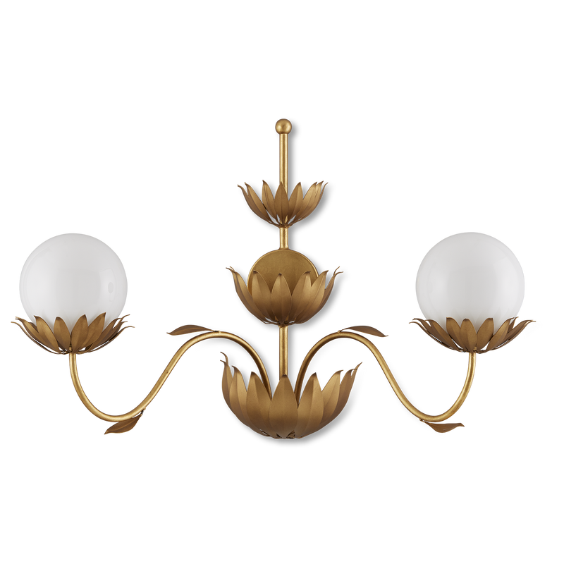 media image for Mirasole Gold Wall Sconce By Currey Company Cc 5000 0231 2 286