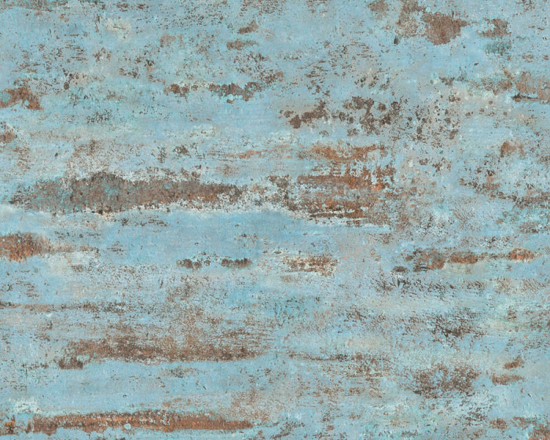 media image for Distressed Stone Wallpaper in Blue/Brown 271