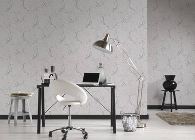 product image for Marble Structures Wallpaper in Grey/Metallic 19