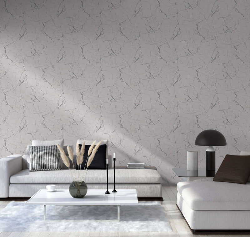 media image for Marble Structures Wallpaper in Grey/Metallic 275