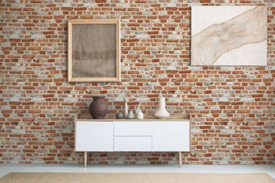 product image for Brick Structures Wallpaper in Red/Cream 78