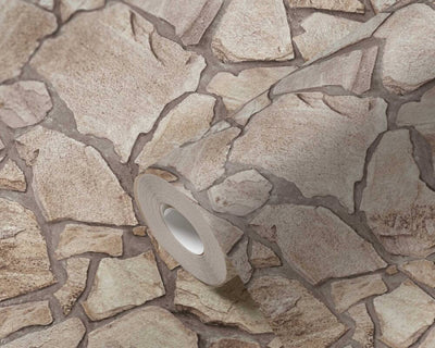 product image for Stone Deco Abstract Wallpaper in Taupe 8