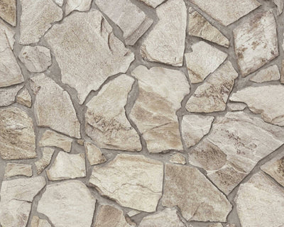product image for Stone Deco Abstract Wallpaper in Taupe 1