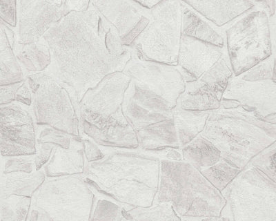 product image of Stone Deco Abstract Wallpaper in Grey/White 56