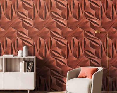 product image of Maha Wall Mural in Terracotta 567