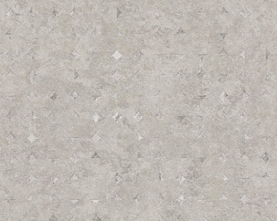 product image of Geo Shapes & Accents Distressed Wallpaper in Beige/Brown/Metallic 52
