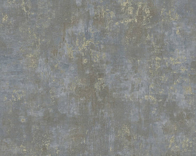 product image of Rust Distressed Wallpaper in Brown/Blue/Gold 582