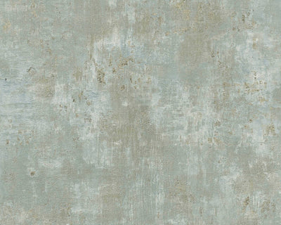 product image of Rust Distressed Wallpaper in Green/Blue/Gold 590