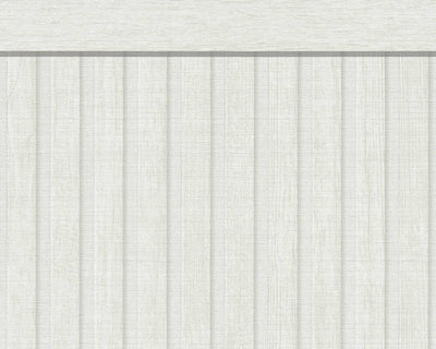 product image for Wood Stripe & Solid Wallpaper in Grey/White 97