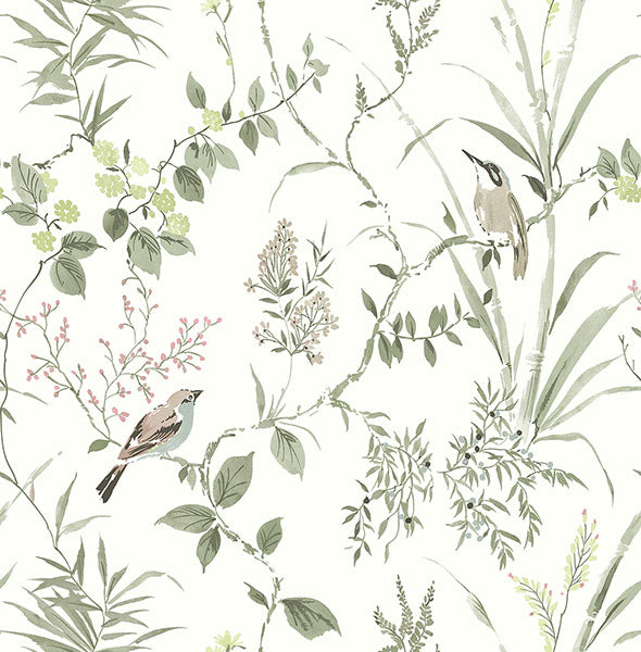 media image for Imperial Garden Moss Botanical Wallpaper 212