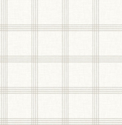 product image for Twain Light Grey Plaid Wallpaper 82