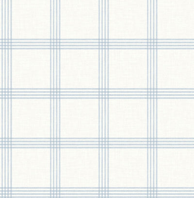 product image for Twain Light Blue Plaid Wallpaper 88