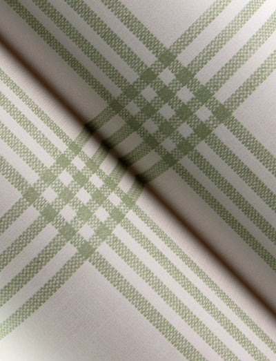 product image for Twain Green Plaid Wallpaper 1