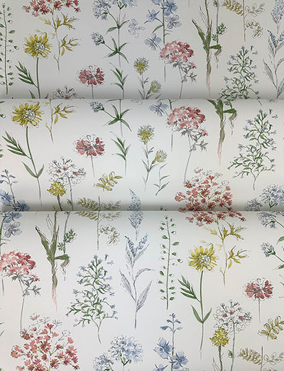 product image for Bergamot Multicolor Wildflower Wallpaper 1