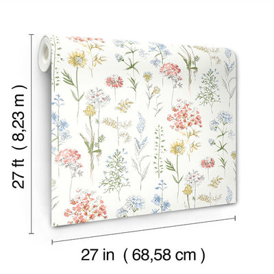 product image for Bergamot Multicolor Wildflower Wallpaper 94