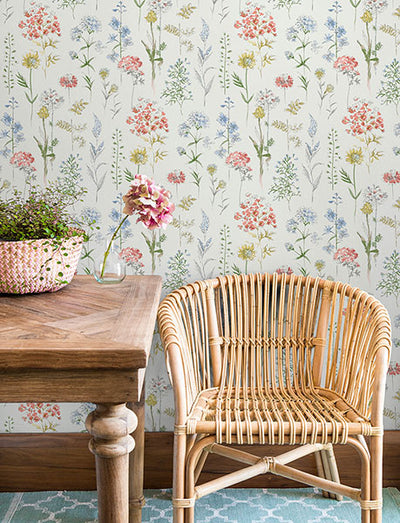 product image for Bergamot Multicolor Wildflower Wallpaper 28