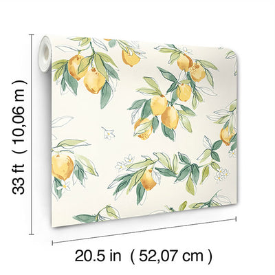 product image for Lemonade Yellow Citrus Wallpaper 31