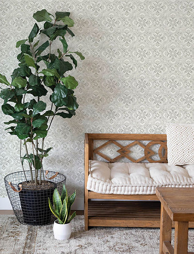product image for Marjoram Blush Floral Tile Wallpaper 48