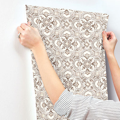 product image for Marjoram Blush Floral Tile Wallpaper 72