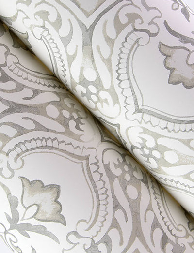 product image for Marjoram Light Grey Floral Tile Wallpaper 22