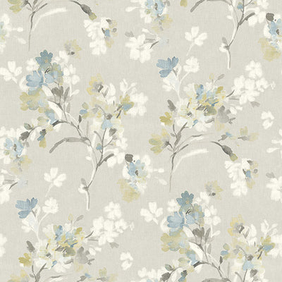 product image for Azalea Light Grey Floral Branches Wallpaper 80